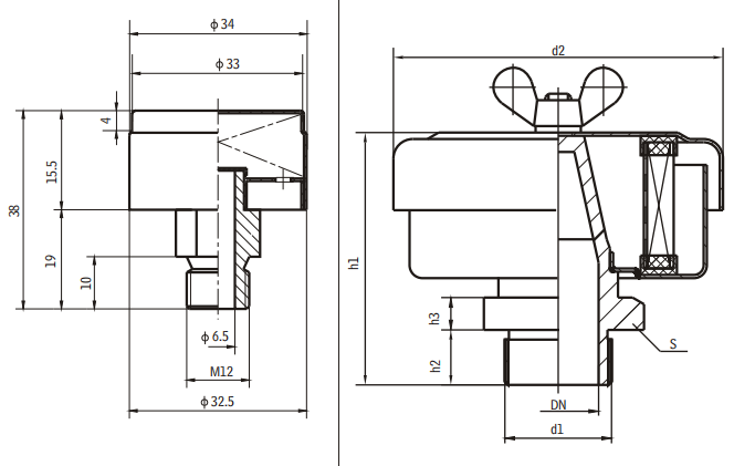 C型號濾清器結(jié)構(gòu)圖